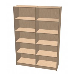 Bookshelf Open 2 Sections  